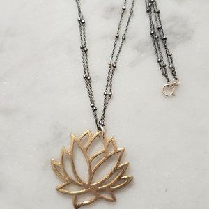 STERLING SILVER Lotus Sterling Silver Lotus Chain